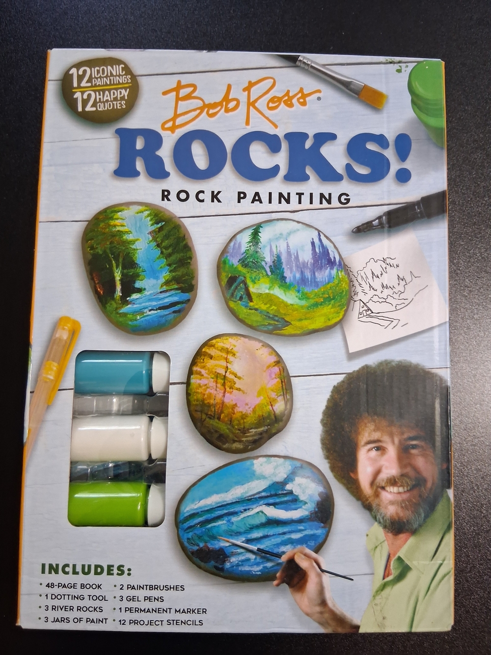 Bob Ross ROCKS! Rock Painting Kit